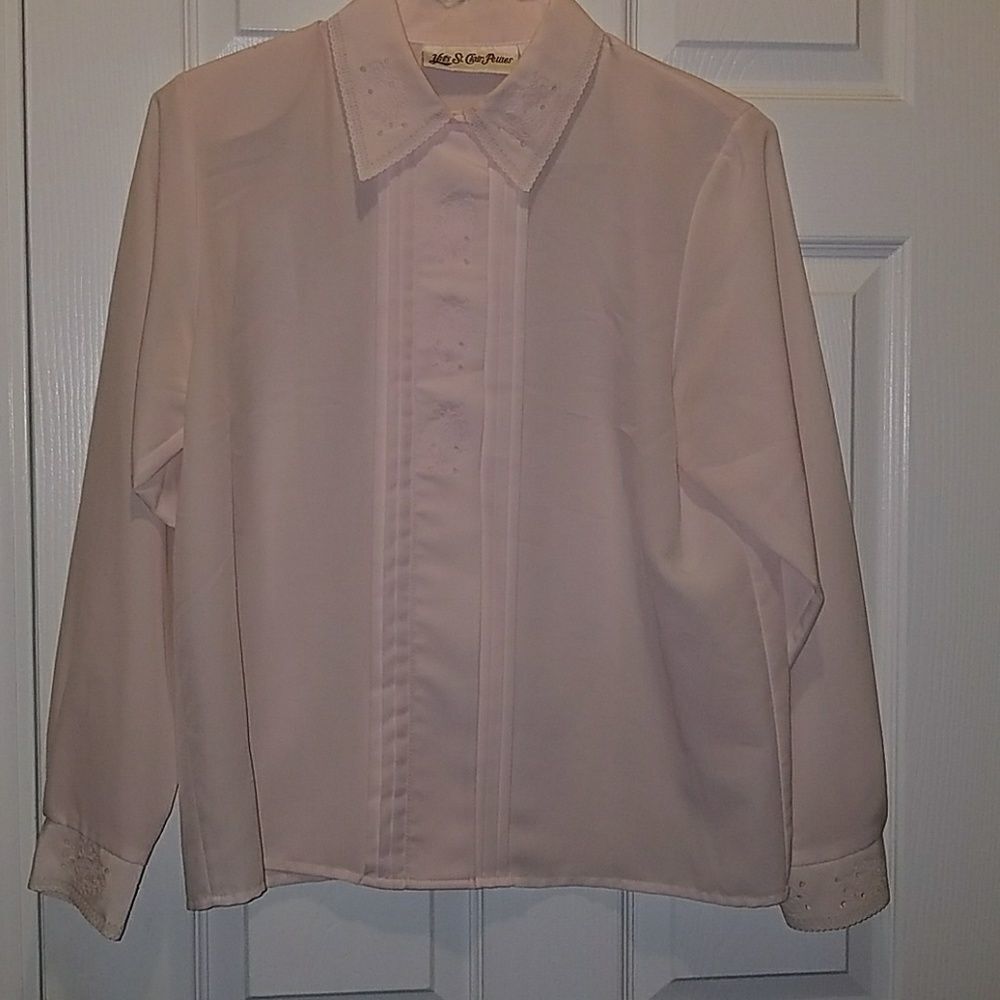 Yves St Clair Petites Baby pink blouse Sz. 12P